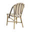 Chaise d'appoint de salle à manger à rayures Affaire Sofie