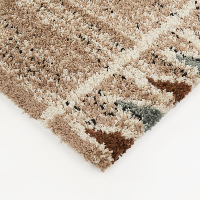 Alamanni Rust Southwestern Boho Area Rug, Rectangle 7'10" x 10'