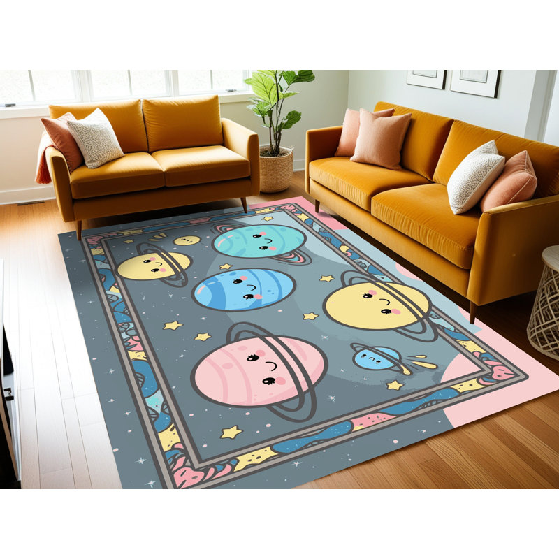 Tapis pour enfants East Urban Home, Rectangulaire 3 pi x 5 pi