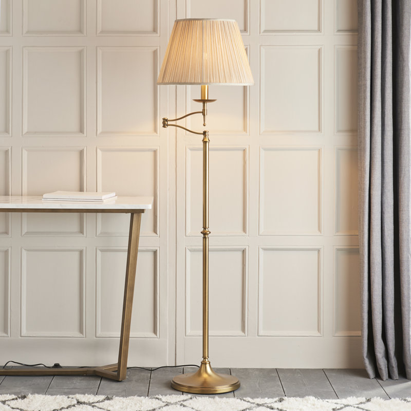 Emperador 160cm Traditional Floor Lamp, Antique Brass