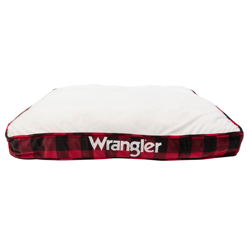 RECTANGLE PRINTED GUSSET BED  RED L