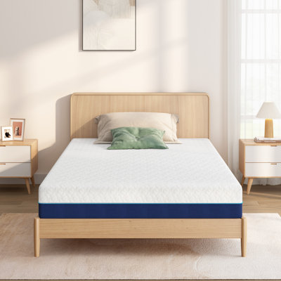 6 Inch Gel Memory Foam Twin Mattress for Cooling Night Sleep & Pressure Relief, Medium Firm Twin Size Mattress in a Box, Fiberglass-Free, CertiPUR-US Certified