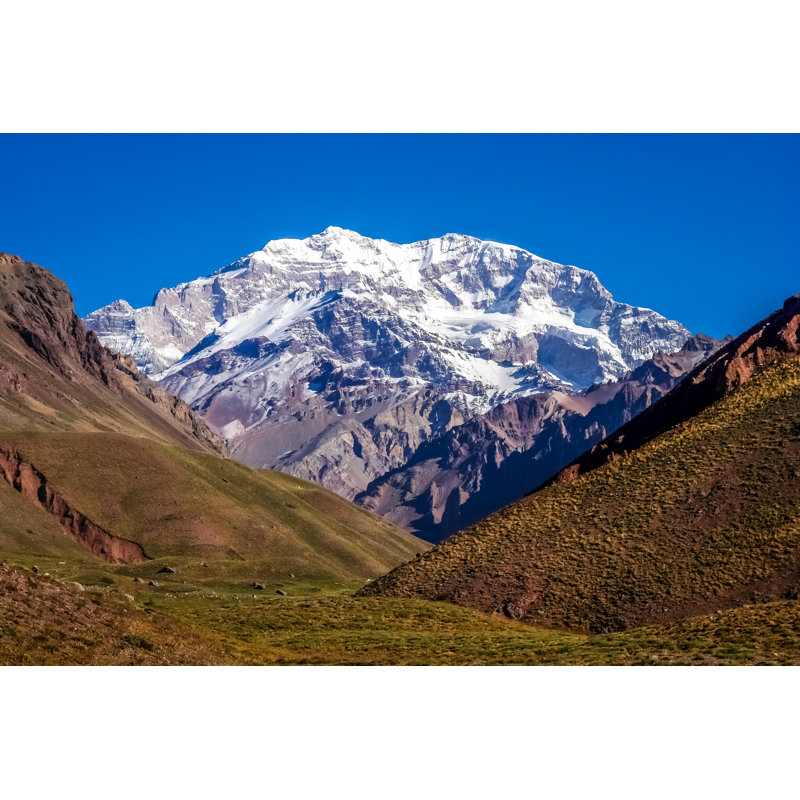 Majestic Peak Of Aconcagua - Wrapped Canvas Print, 61cm H x 91cm W x 3.8cm D