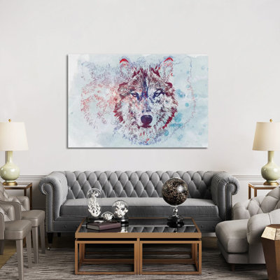 Watercolour Wildlife II by 33 Broken Bones - Wrapped Canvas Print