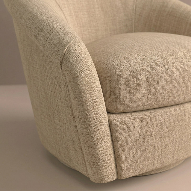 Carley Summers X River & Bord: The Betty Swivel Chair, Jordan Khaki Fabric