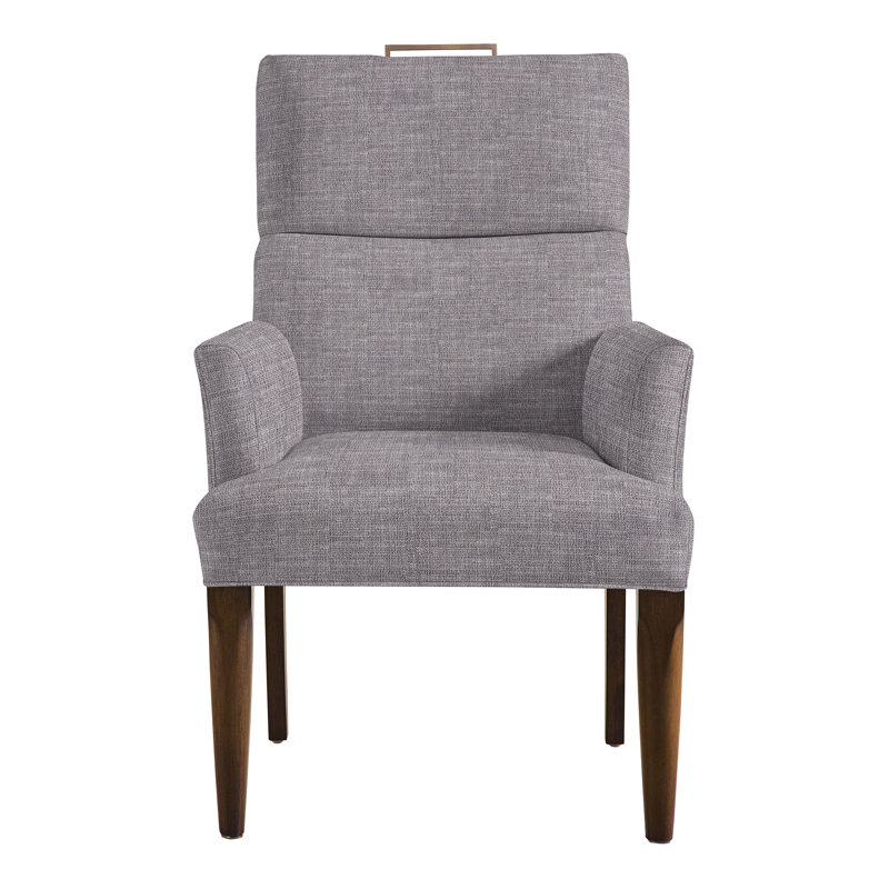 Thom Filicia Home Fabric Tight Back Arm Chair, Wrenn, Nomad Slate Crypton® Chenille