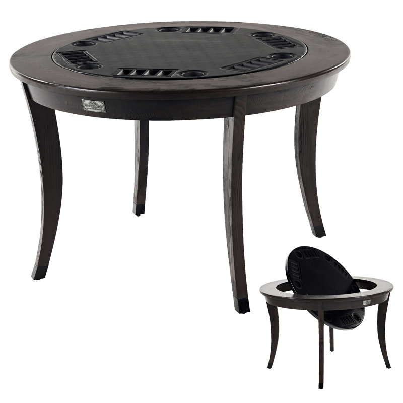 Table de salle à manger Barrington Onyx 48 po 2-en-1 pour 6 joueurs