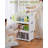 Lockable Storage Bins With Lids - Folding Storage Box With Doors And Wheels, Collapsible Plastic Bins(White)-2128260054-2128260055