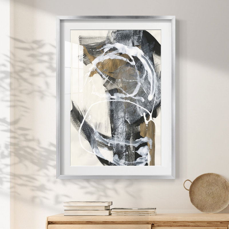 Nature's Winterland II - impression encadrée, H 25,5 po x l 17,5 po, Argent argent