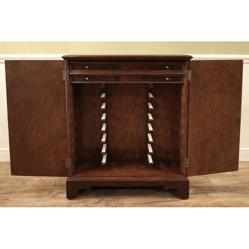 Round Expanding Dining Table & Poker With Table Two Leaf Storage Cabinets