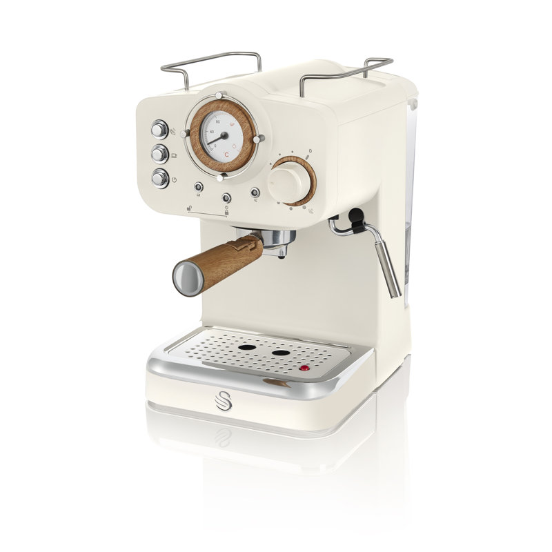 Swan Nordic 20-Bar Espresso Machine, White