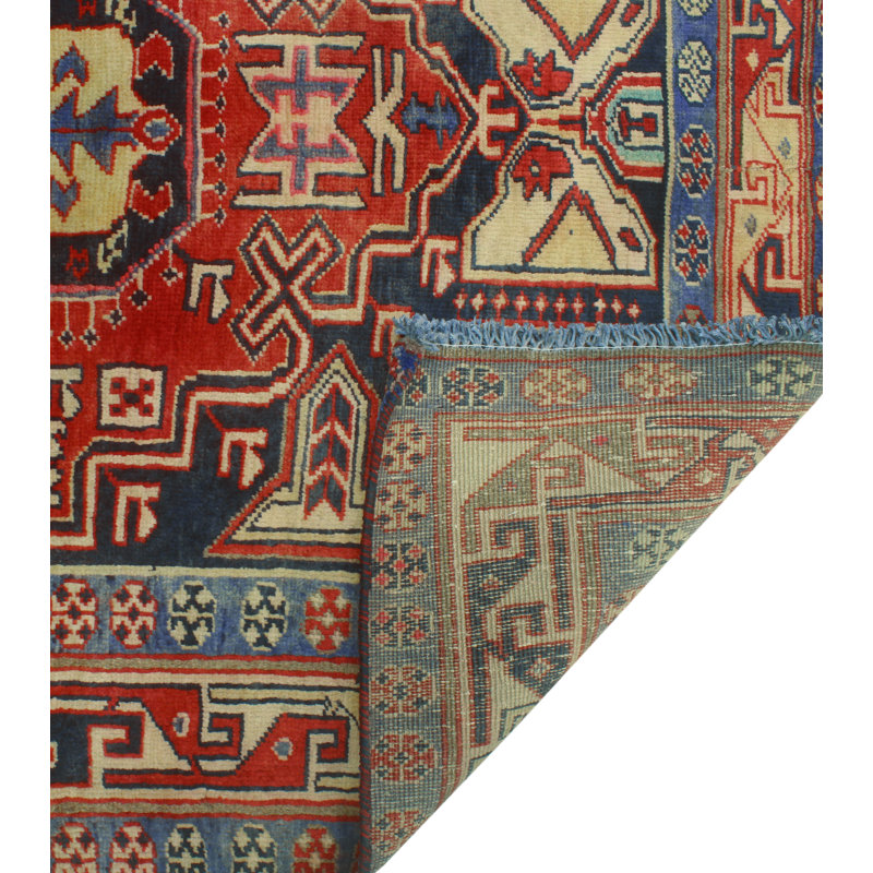 One-of-a-Kind 3'10 X 10'4 New Age Runner Wool Area Rug in