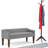 Upholstered Bench - Pebble Grey