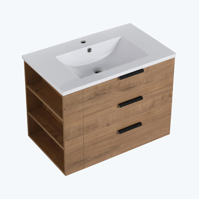 Meuble-lavabo de 30 po avec comptoir (G-CVB01430LIMO-GRB3020MOWH)