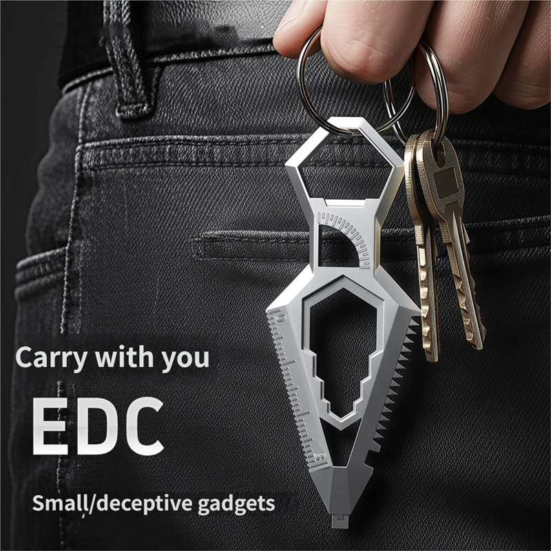 Multi functional ruler Multi-functional Multi-purpose Sword Portable Small Tool Combination Unboxing Key
