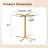 Dining Tables (table Only, No Chairs, Complete With Top And Legs) Modern Glass Gold Small Kitchen
