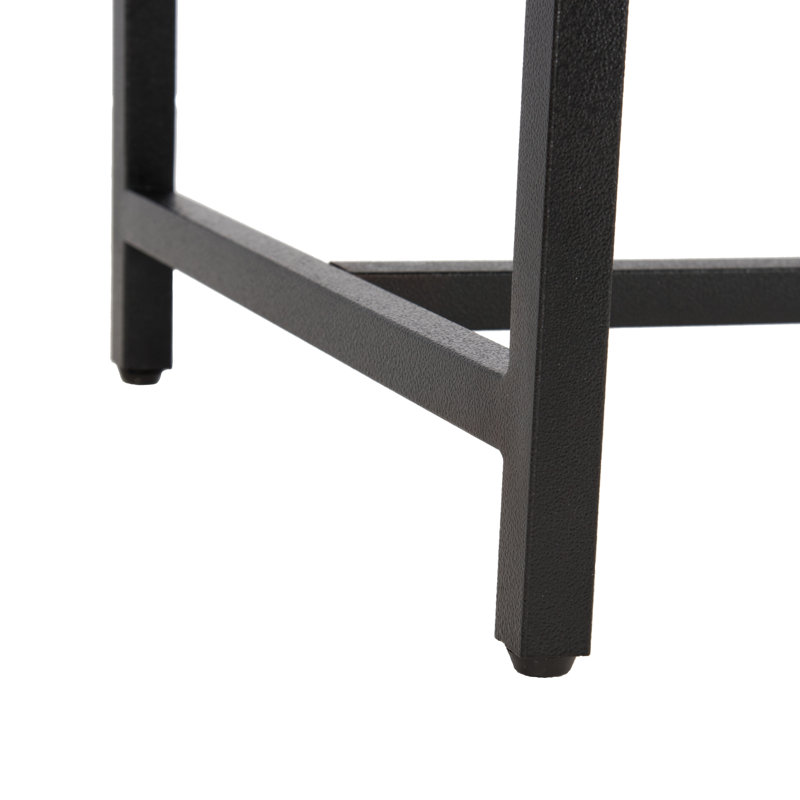 Banc en similicuir Alcott, Brun
