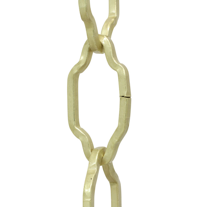 Decorative Cathedral Chandelier Chain (10 feet), Satin Brass