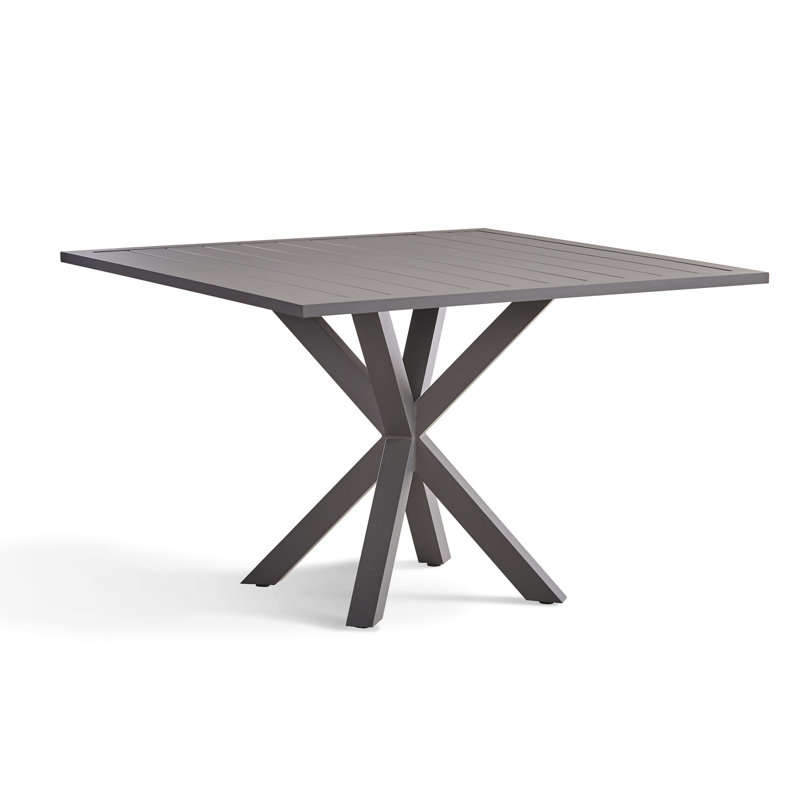 Ensemble de salle à manger rectangulaire en osier avec coussins 84 po Doyle, Cast Oasis Sunbrella® Plainweave