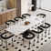 Edora 62.99" to 94.48" Extendable Rectangular Sintered Stone Dining Table for 8-10