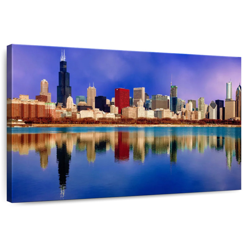 Ravi Chicago City Reflection, H 30 po x l 45 po