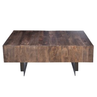 Vander Natural Wood Storage Coffee Table + Reviews