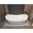67 - Inch Freestanding Gloss White Acrylic Soaking Tub, Oval Design, Center Drain, Polished Finish, Comfortable And Spacious, Easy To Install On Your Own Bathing Experience, Efficient Drainage System
