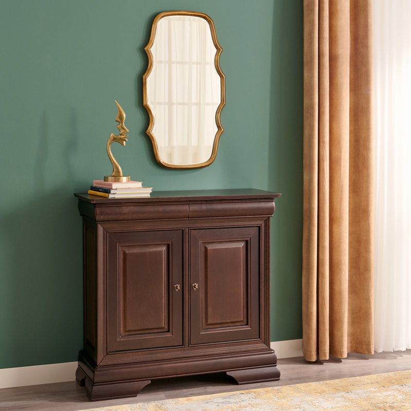 Lyra Wood Flat Wall Mirror
