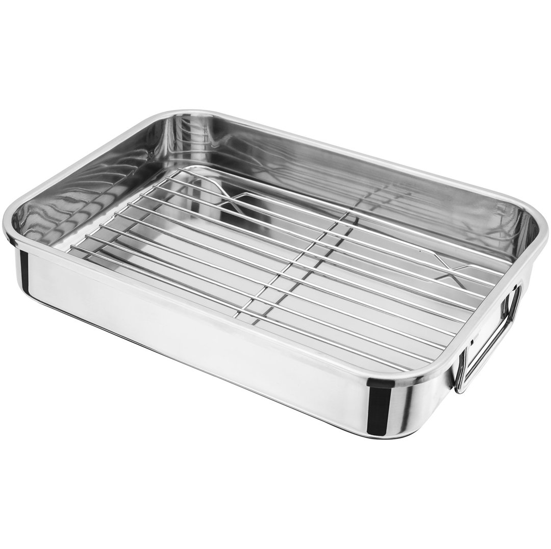 Judge Speciality Cookware, 32 x 24 x 6cm Roasting Pan with Rack