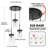 Levona 3-Light Water Hammered Glass Dimmable Kitchen Island Pendant-811534898