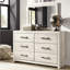 Commode double 6 tiroirs avec miroir Kalayiah