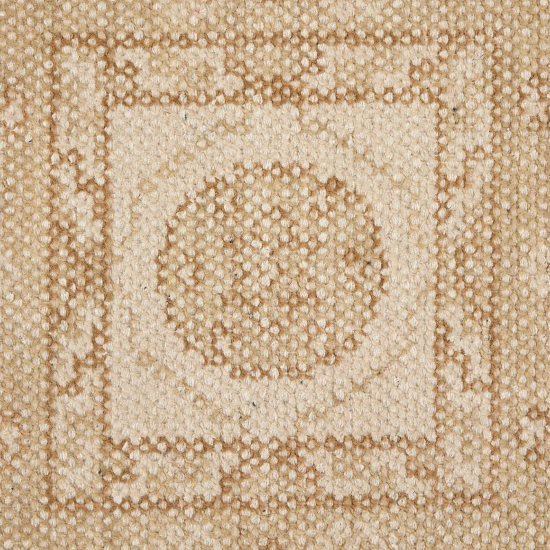 Cortona Hand Knotted Oriental Area Rug in Olive, Cream, Runner 3' x 12'
