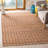 Abhay Hand Woven Jute/Cotton Striped Rug in Beige/Rust-361671659