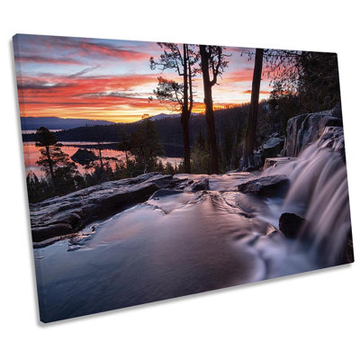 Lake Tahoe Sunset - Wrapped Canvas Print