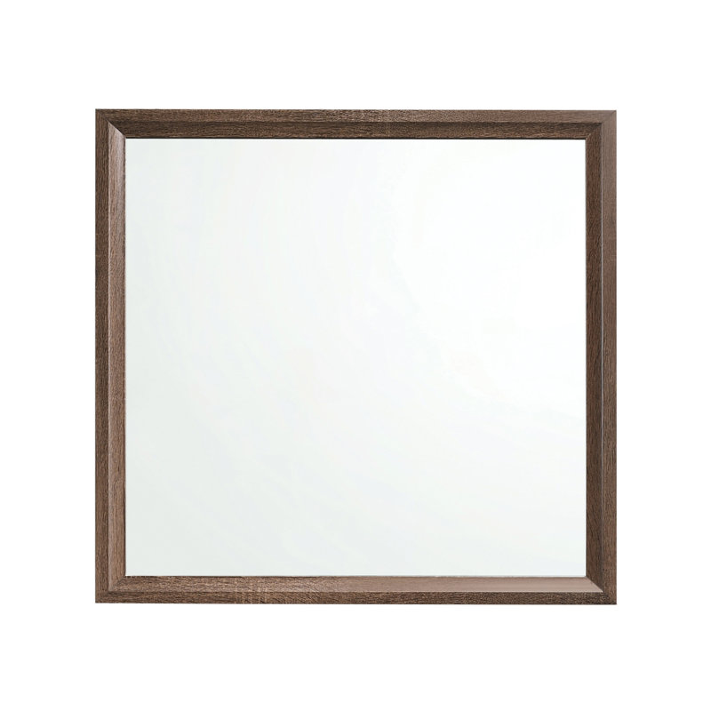 Raemon Rectangle Dresser Mirror in Medium Warm Brown