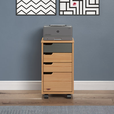 Brugos 32cm Wide 4 -Drawer File Cabinet