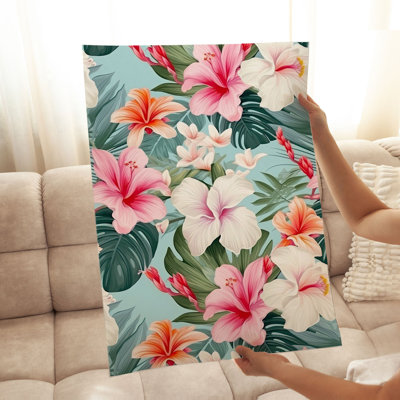 Motif floral de fleurs d'hibiscus IV
