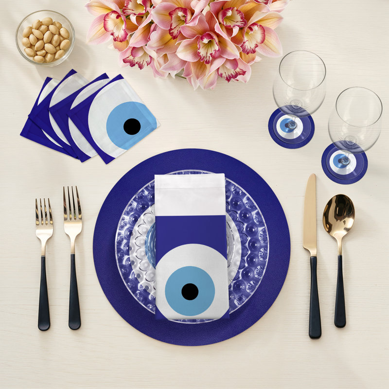 Evil Eye Pebble 16" Vinyl Placemat