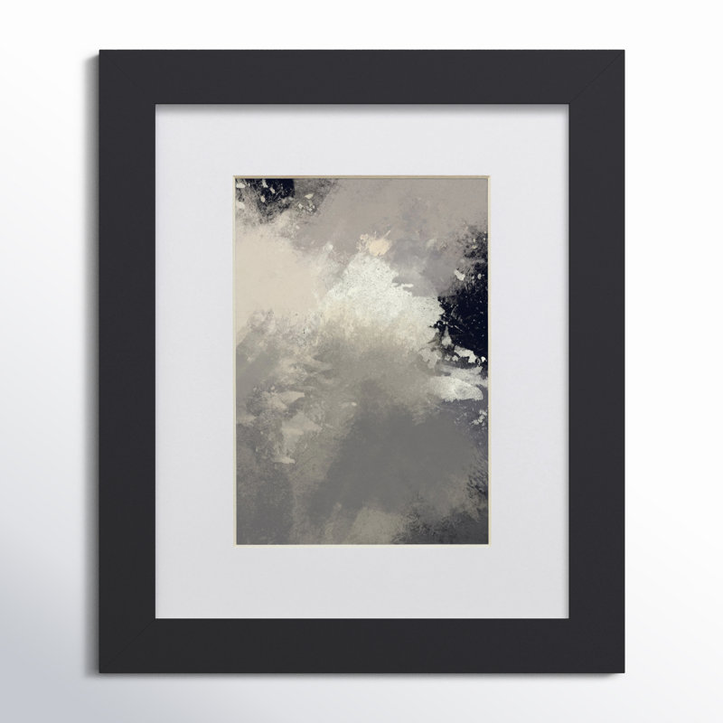 Cadre photo simple Hunziker, 20 po x 24 po emmêlé à 16 po x 20 po, Noir satiné