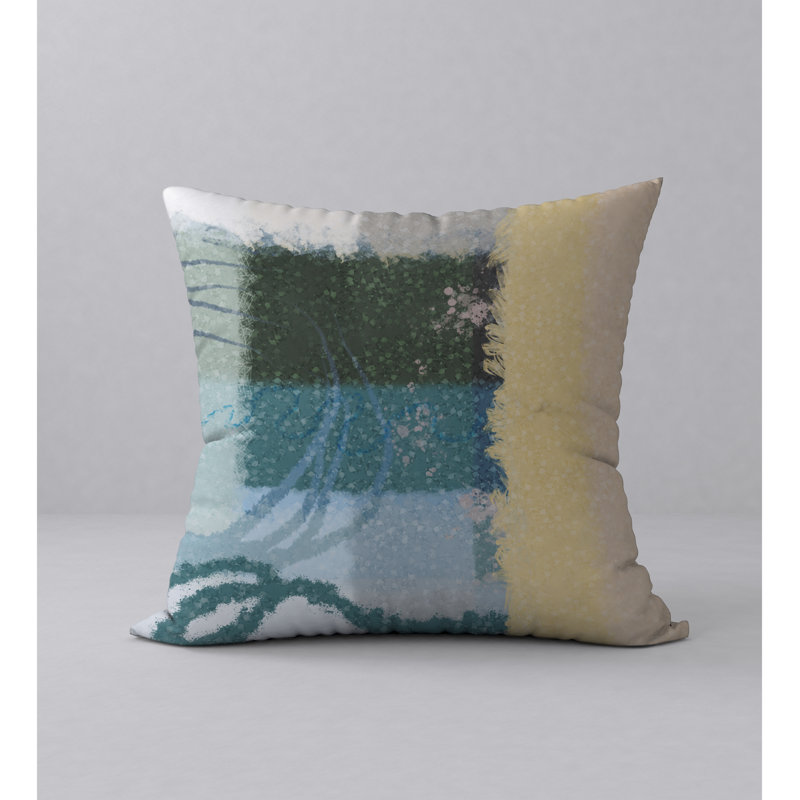 Abstract Throw Pillow, 20" H x 20" W
