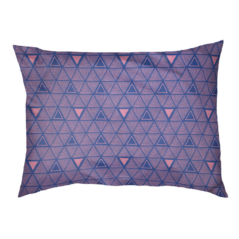 Coussin pour chien Chen, Petit (l 28 po x P 6 po x H 18 po), Bleu/rose