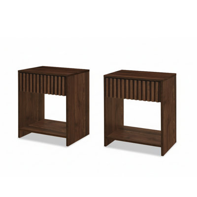 Irwin 17.7" W 1-Drawer Nightstand with Open Cubby
