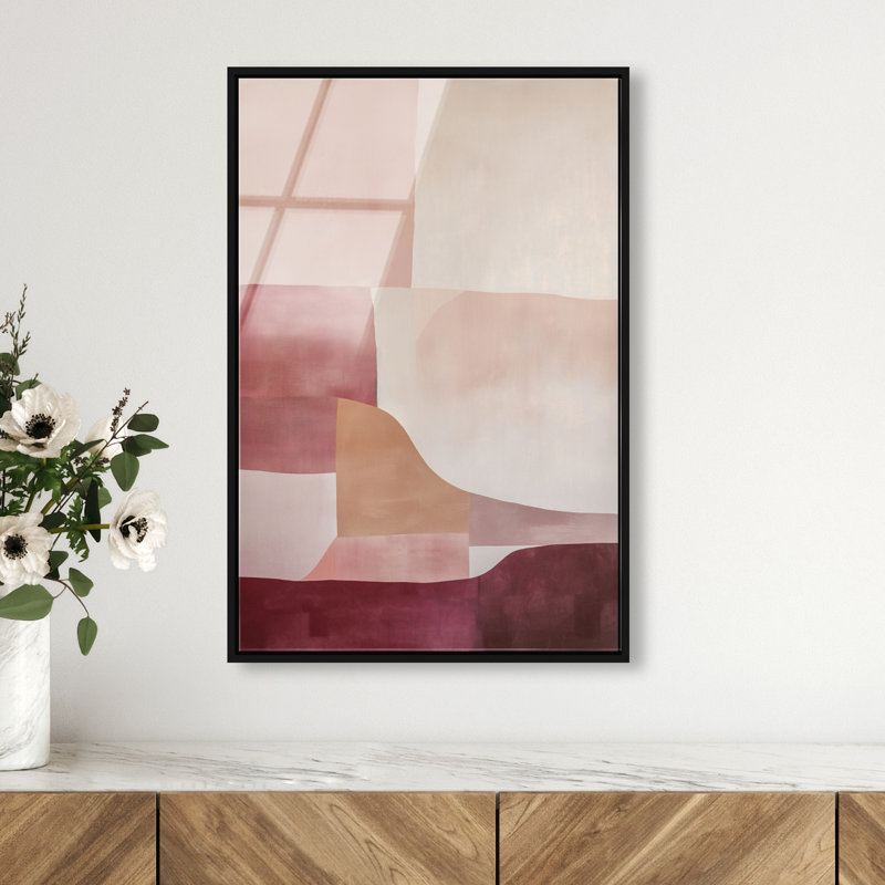 Ruby Dreams II High-Gloss Frameless Acrylic Glass Wall Art Abstract Print by Oliver Gal, Ready to Hang, 10 x 15, 25"H x 17"W