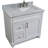 Safia 37'' Single Bathroom Vanity with Carrara Marble Top