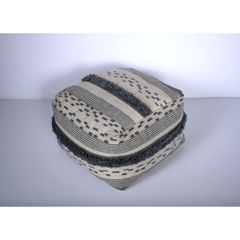 Grand pouf en faux fil