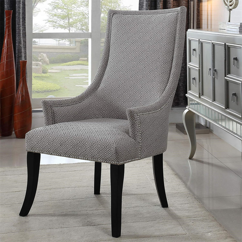 Chaise d'appoint à haut dossier, Grey
