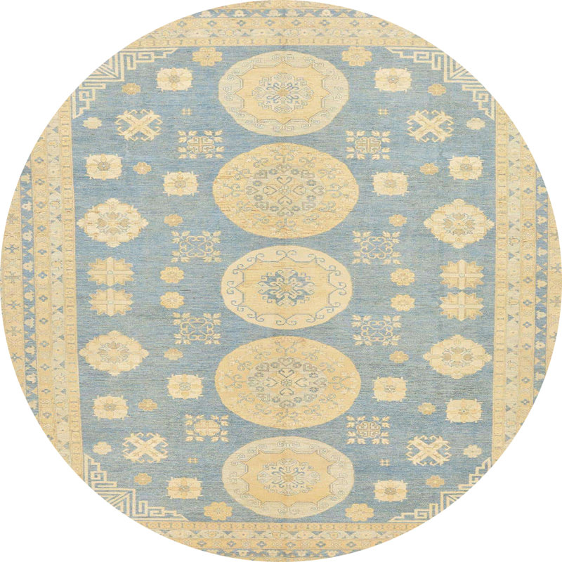 Tapis abstrait moderne 296, Rond 5 pi
