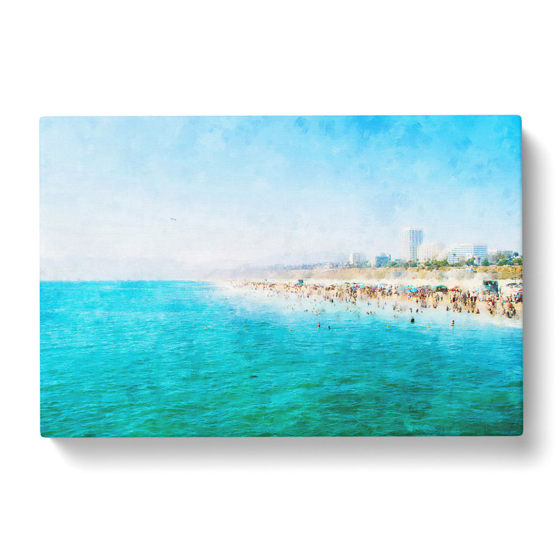 Santa Monica Beach Vol.1 - Wrapped Canvas, 40cm H x 60cm W x 3cm D