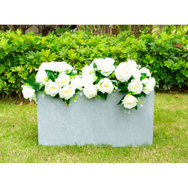 Planter, Slate Gray, 19" H x 13" W x 13" D