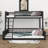 Twin XL Over Queen Bunk Bed For Adults, Heavy-Duty Metal Bunk Bed Frame With Ladder, High Guardrail And Slats Support-230366134